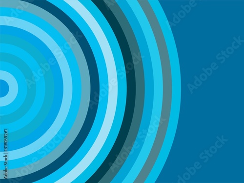 The Amazing of Colorful Blue Circle, Abstract Modern Shape Background or Wallpaper