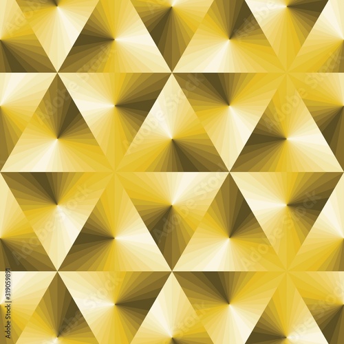 Yellow background style with big triangle
