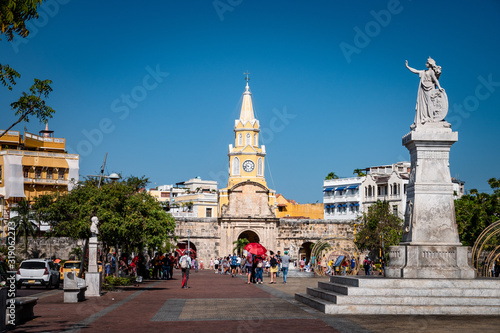 Paisajes de la Ciudad Amurallada de Colombia, Cartagena, Calles y turismo de la costa Caribe Colombiana