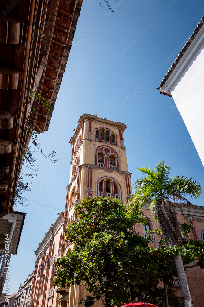 Paisajes de la Ciudad Amurallada de Colombia, Cartagena, Calles y turismo de la costa Caribe Colombiana