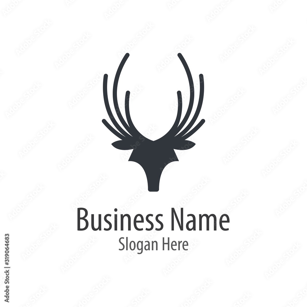 Deer head icon illustraation Deer head icon illustraation
