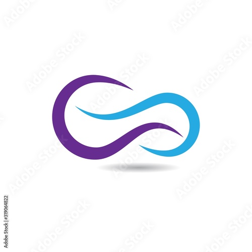 Infinity logo vector icon