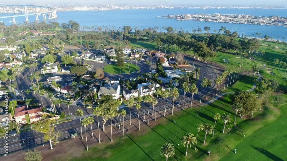 Aerial drone video of Coronado Island in San Diego, California. Aerial drone video of Coronado Island in San Diego, California.