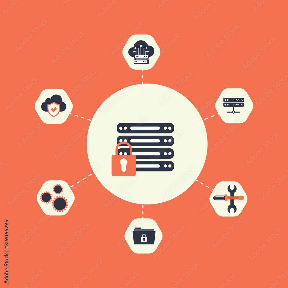 Big Data Concept with icons Big Data Concept with icons
