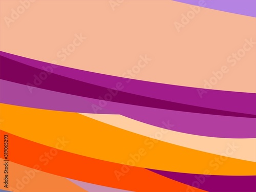 The Amazing of Colorful Art Purple  Orange  Abstract Modern Shape Background or Wallpaper