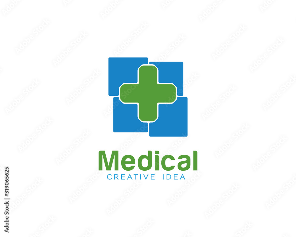 Obraz premium Medical Care Logo Design Vector