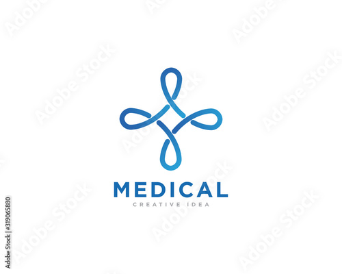 Medical Care Logo Design Vector