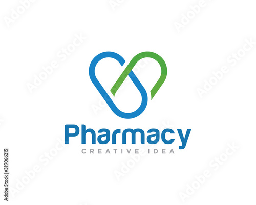 Pharmacy Medical Logo Design Vector