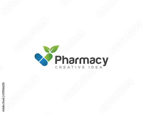 Pharmacy Medical Logo Design Vector