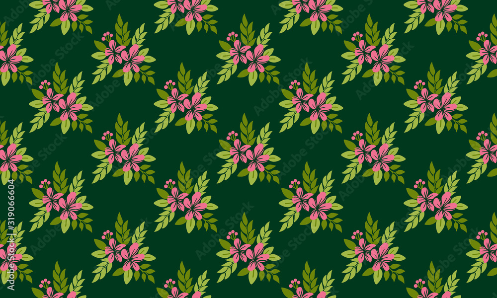Beautiful floral for valentine, with modern of leaf and floral pattern background. Beautiful floral for valentine, with modern of leaf and floral pattern background.