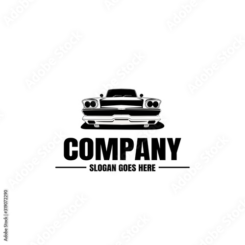 Vehicle logo template. Car icon for business design. Rent  repair  shop garage concept.