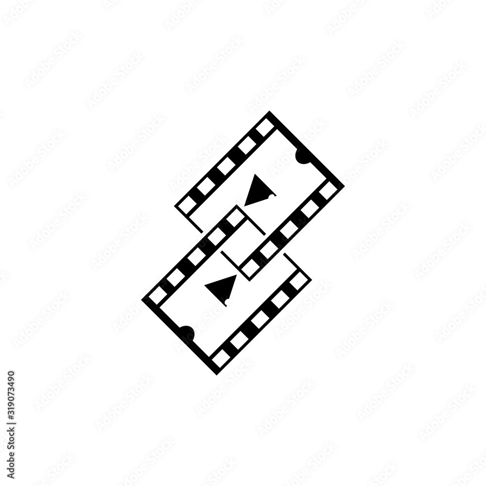 abstrack filmstrip Logo Template vector illustration design abstrack filmstrip Logo Template vector illustration design