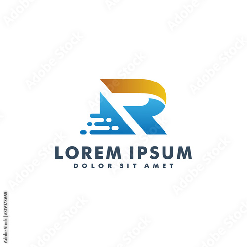Free Download Letter R logo template design vector illustration - GFXLoad