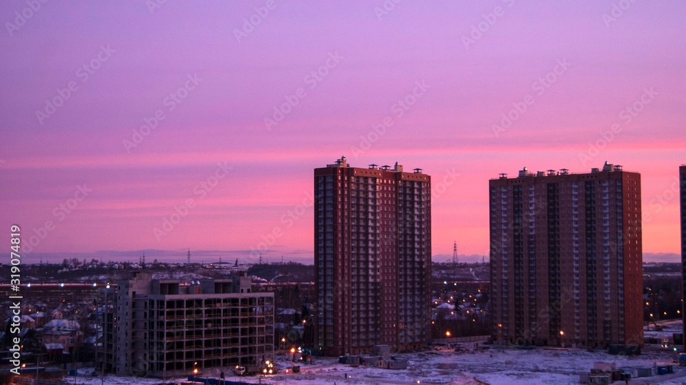Dawn of the sun ZHK Severnaya dolina