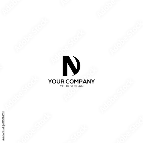 Free Download DN Black Logo Design Vector - GFXLoad