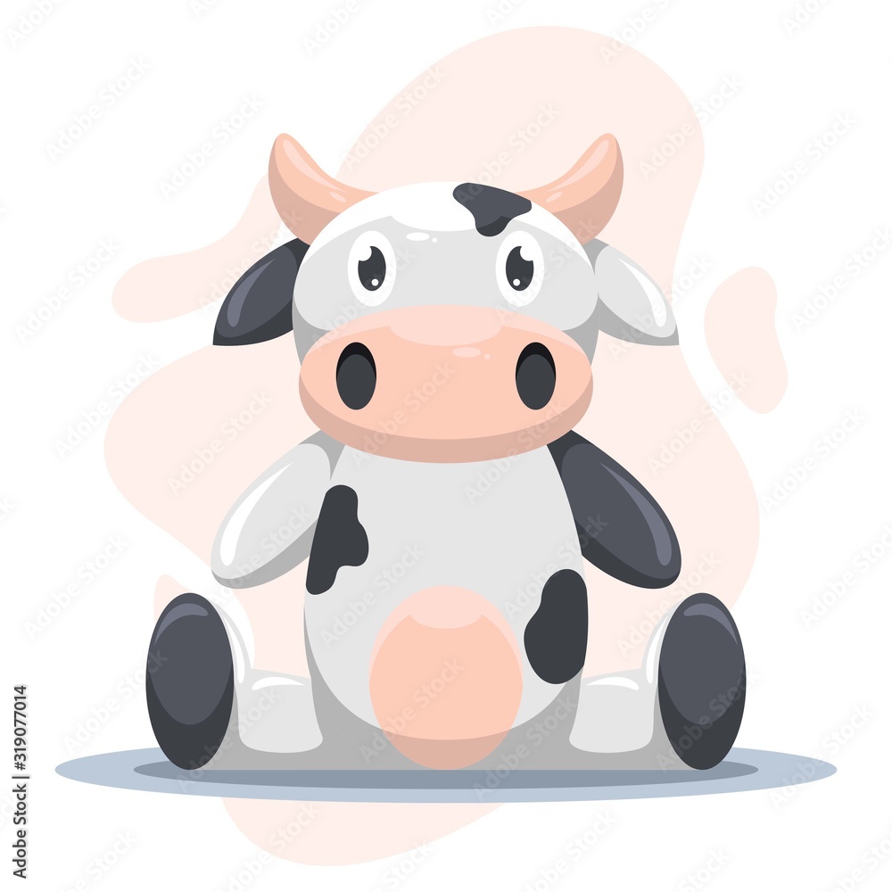 Cute cow Mascot Cartoon Design Vector Cute cow Mascot Cartoon Design Vector