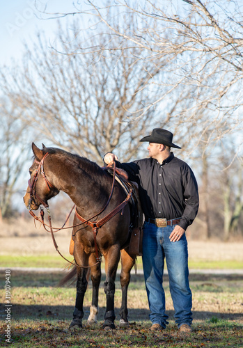 cowboy and horse © Terri Cage 