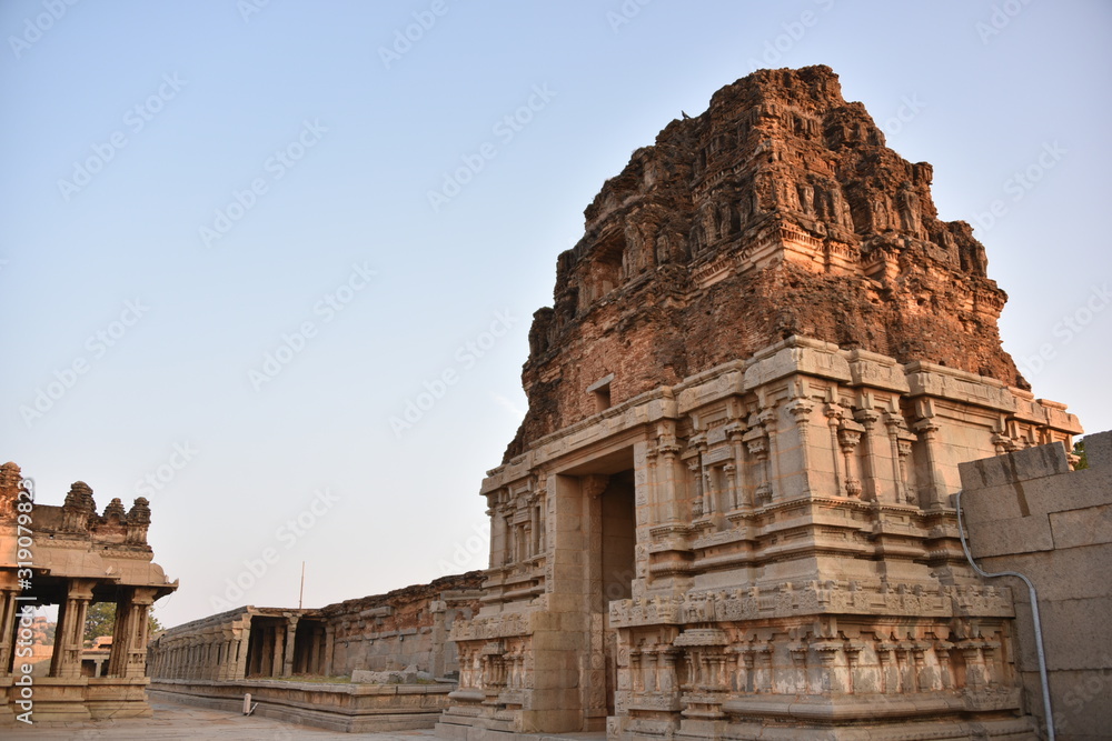 Vitthala Temple monuments, Hampi, Karnataka, India