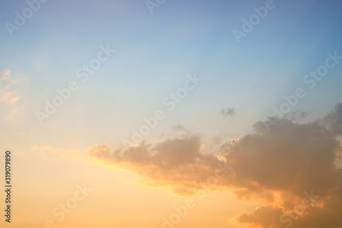 Fototapeta Naklejka Na Ścianę i Meble -  Sky background in sunrise dawn