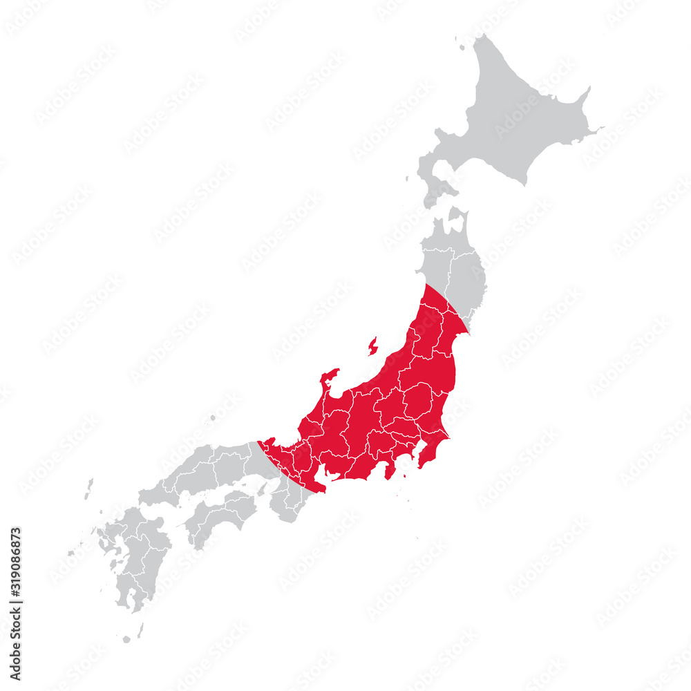 日本 国旗 地図 アイコン Stock Vector Adobe Stock