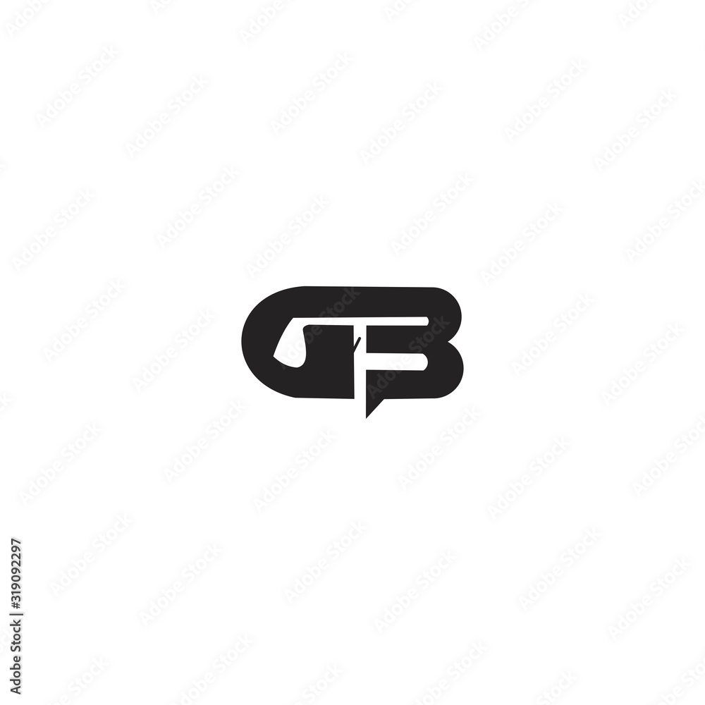 GB initial letter logo design GB initial letter logo design