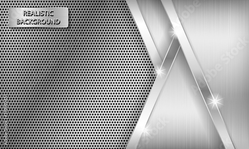 Abstract silver metallic texture background. Modern steel background.
