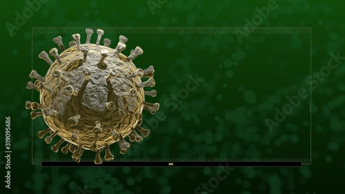 Coronavirus Scientifically Acurate (Sickness) Information Panel with space for text photo