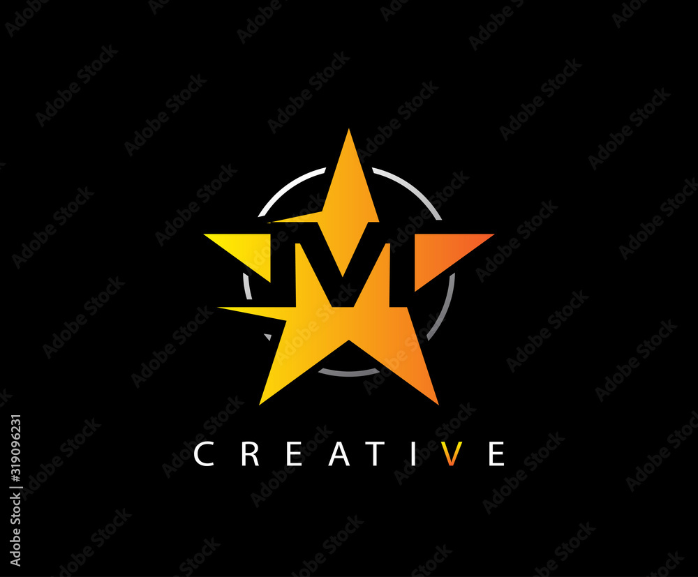 Letter M Fast Star, Technology and digital abstract line M network space logo. Letter M Fast Star, Technology and digital abstract line M network space logo.