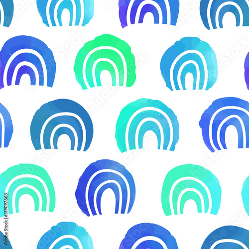 Watercolor seamless background pattern hand drawn. Vector. Fabric swatch,wallpaper, textile design.