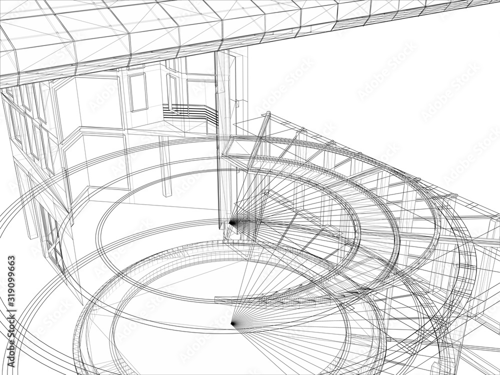 Abstract Construction Structure Of Lines Vector. Isolated Illustration On White Background. Canopy Eaves Structure. Abstract Construction Structure Of Lines Vector. Isolated Illustration On White Background. Canopy Eaves Structure.
