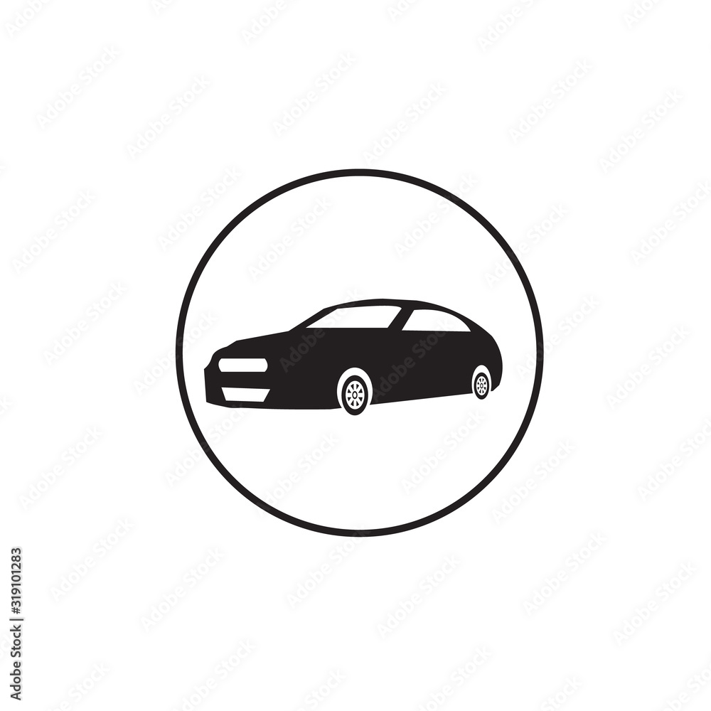 car Icon. Editable Vector EPS.