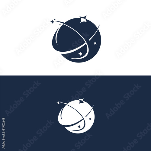 planet space Icon, planet logo