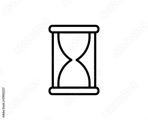 Hourglass line icon