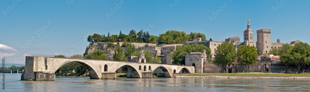  Pont d'Avignon and the Palace of the Popes
