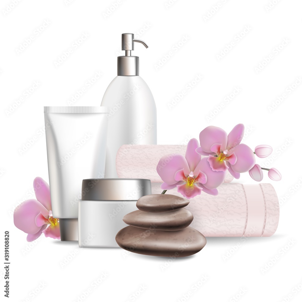 Wellness and spa salon services, vector illustration Wellness and spa salon services, vector illustration