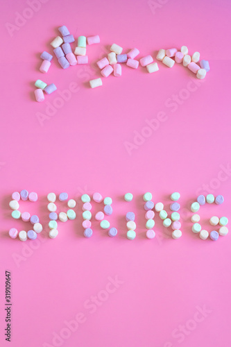 Spring marshmallow text © Irina
