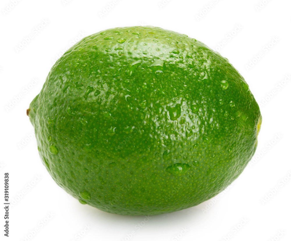 Fresh lime on white background Fresh lime on white background
