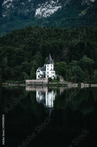 Famous schloss lake Grundls...
