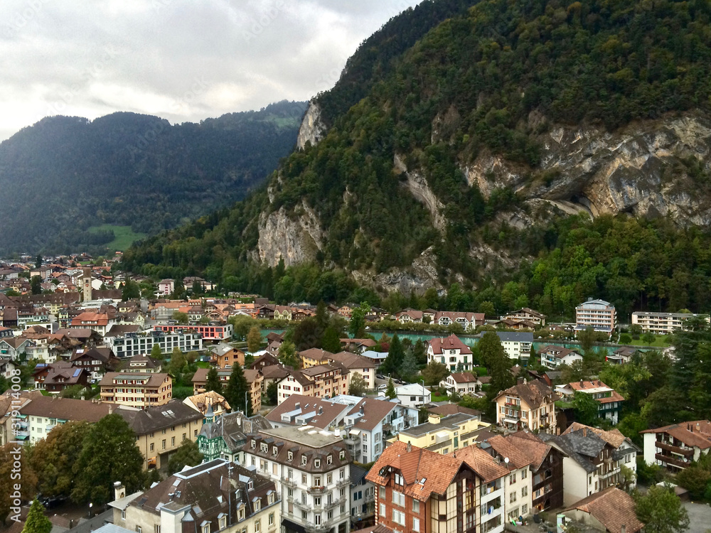 Fototapeta premium Interlaken Bern in Switzerland - ZRH