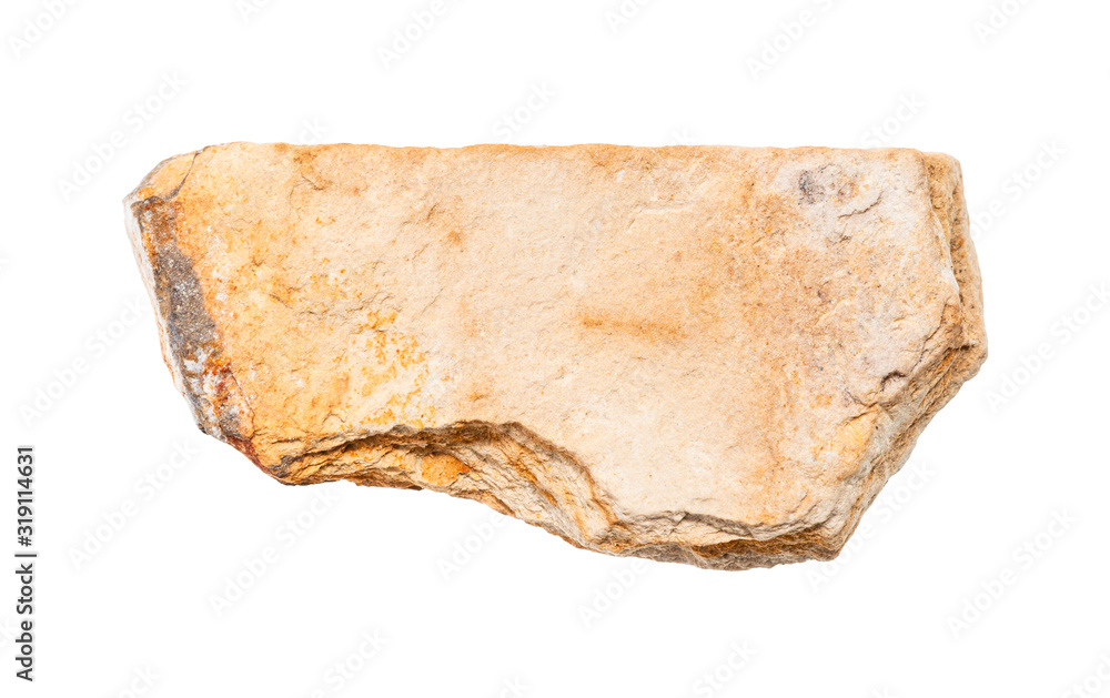 unpolished shale rock isolated on white unpolished shale rock isolated on white