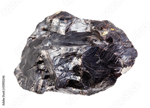 rough Sphalerite (zink ore) rock isolated