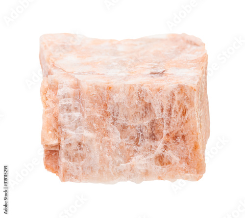 Bild auf Leinwand raw Feldspar rock isolated on white