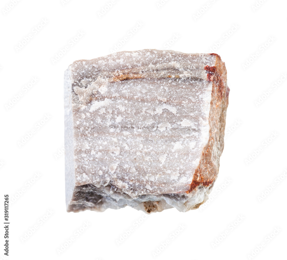 unpolished rhyolite rock isolated on white unpolished rhyolite rock isolated on white