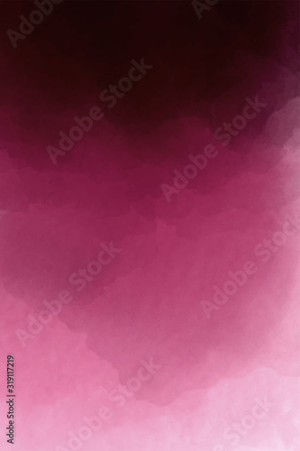 Dark burgundy, wine color watercolor background. Dark red luxury background.
