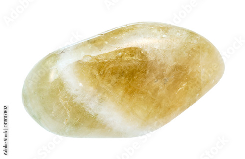 rolled Prasiolite (green quartz) gem stone