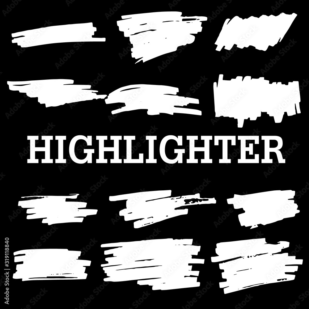 white highlight marker white highlight marker