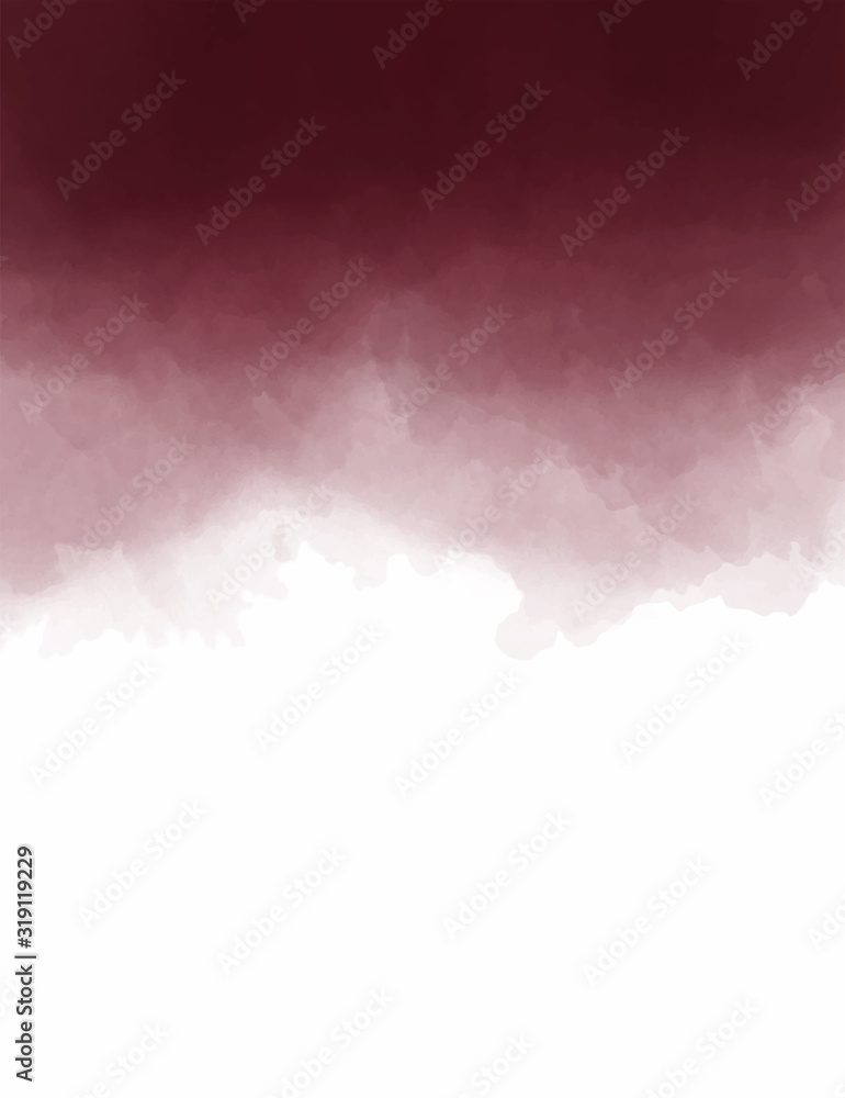 Obraz Dark burgundy, wine color watercolor background. Dark red luxury background.