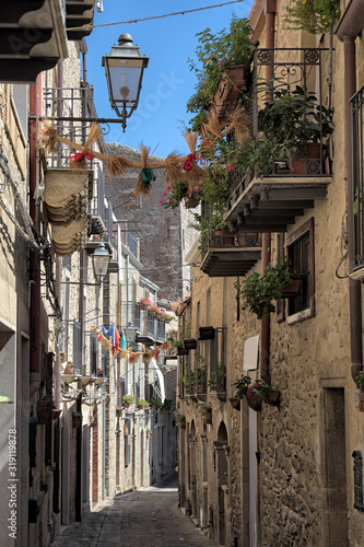 Schilderij op canvas Gangi Old Town, Sicily