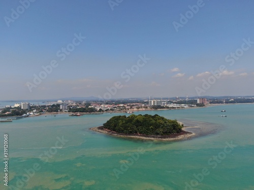 Fototapeta Naklejka Na Ścianę i Meble -  Port Dickson, Negeri Sembilan / Malaysia - January 25, 2020: The Beaches and Coastlines of the Seaside Town Port Dickson