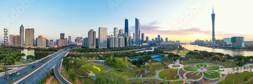 Aerial photo of Zhujiang New Town, Guangzhou, China